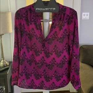 Candies blouse - Size large - purple/black pattern